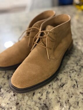 Hush Puppies Tan Suede Chukka Boots